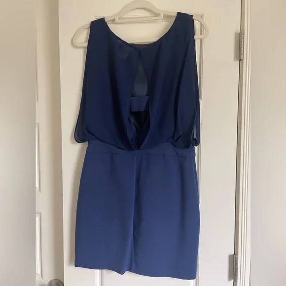 Royal Blue Cocktail Dress - Picture 2 of 4